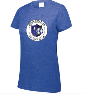 Dover Sherborn Soccer Ladies Tri-Blend Tee Shirt