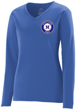 Load image into Gallery viewer, Natick Little League Ladies/Girls Long Sleeve Wicking Tee