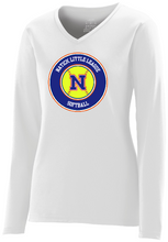 Load image into Gallery viewer, Natick Little League Softball Ladies/Girls Long Sleeve Wicking Tee