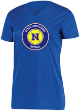 Load image into Gallery viewer, Natick Little League Softball Ladies/Girls Short Sleeve Wicking Tee
