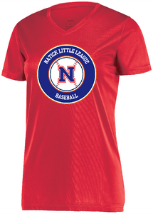 Natick Little League Ladies/Girls Short Sleeve Wicking Tee