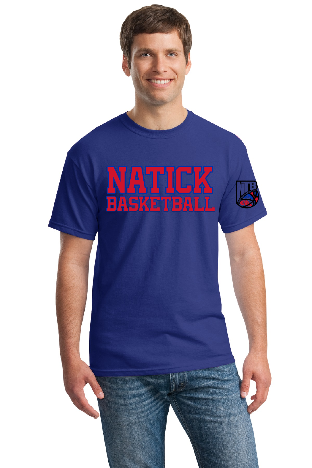 Natick Travel Basketball Cotton Short sleeve Tee