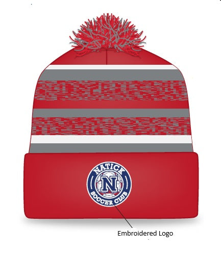 Natick Soccer Club Pom Pom Beanie