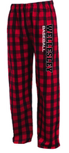 Load image into Gallery viewer, Wellesley Youth Baseball Flannel Pants