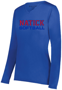 Natick Little League Softball Ladies/Girls Long Sleeve Wicking Tee