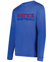 Load image into Gallery viewer, Natick Little League Softball Mens/Youth Long Sleeve Wicking Tee