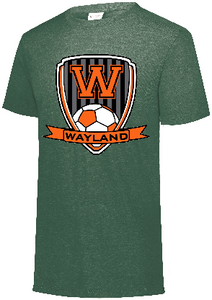 Wayland Soccer Tri Blend Short Sleeve Tee Shirt