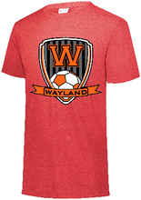 Load image into Gallery viewer, Wayland Soccer Tri Blend Short Sleeve Tee Shirt