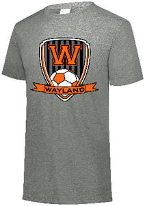 Wayland Soccer Tri Blend Short Sleeve Tee Shirt