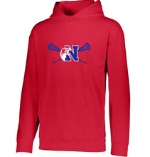 Load image into Gallery viewer, Natick Youth Lacrosse Wicking Hoody