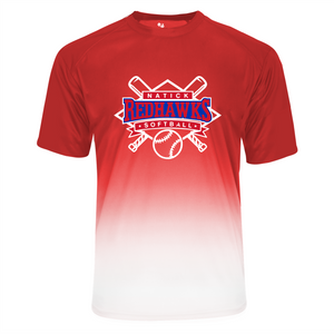 Natick Little League Softball Ombre Tee Shirt